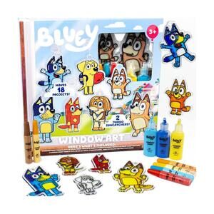 Bluey Window Art Suncatchers for Kids, Window Art Kit, Great Suncatchers Kit ...